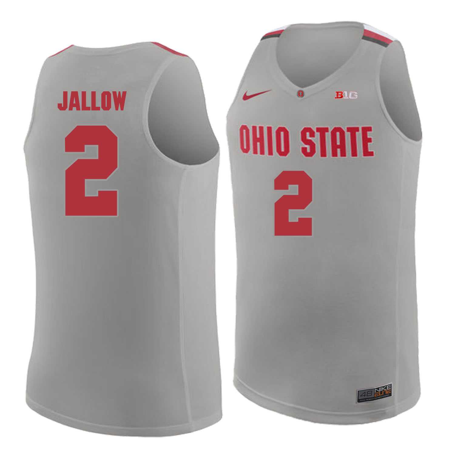 Ohio State Buckeyes #2 Musa Jallow Gray College Basketball Jersey Dzhi,We sell and wholesale Ohio State Buckeyes #2 Musa Jallow Gray College Basketball Jersey Dzhi on line form chian!